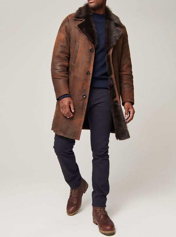 Pulse Pulse Italian Men Tuscan Long Wool Fur Winter Coat_voghion.com