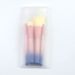 4pcs White Wool-like Synthetic Hair Blue Pink Gradient Makeup Brush Set Beauty Makeup Tool_voghion.com