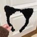 Milad Style Plush Cat Ear Headband For Women, Autumn And Winter Face Washing Hairband, Cute Children's Clip, Internet_voghion.com