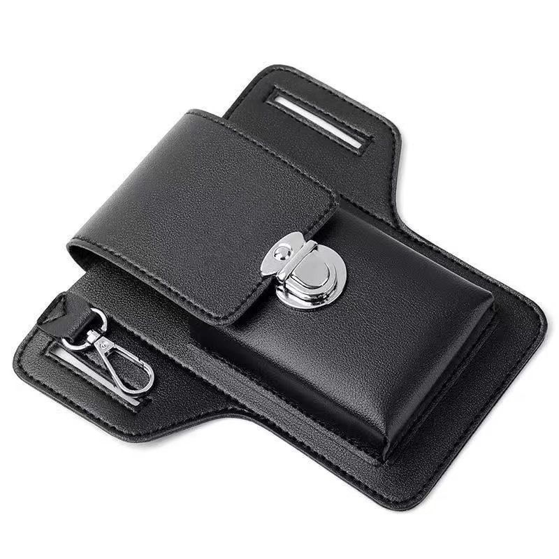 Upgraded new mobile phone belt bag for men working on construction sites, mobile phone holster that can hold cigarette cases, hang keys and wear belts_voghion.com