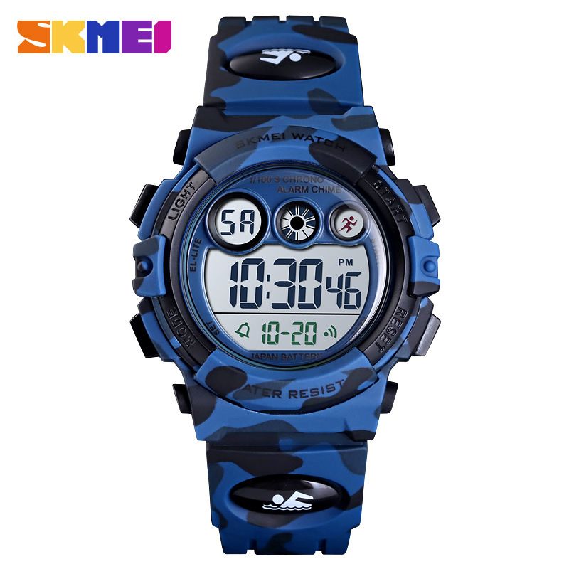 Kanneruhren Elektronesch Auer fir Studenten Camouflage Studentenparty Héich Optik Waasserdicht Chronograph Outdoor Sport Auer_voghion.com