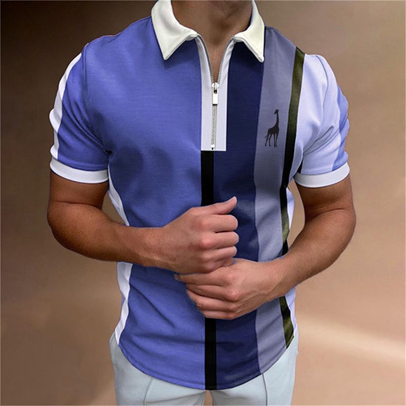 2023 sommer neue mode logo männer 3D Polo-shirt männer mode straße revers kurzarm T-shirt_voghion.com