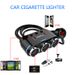 12V-24V Auto Zigarettenanzünder Splitter Stecker LED USB Ladegerät Stecker Adapter Port 3 Weg Auto für Handy DVR Zubehör_voghion.com