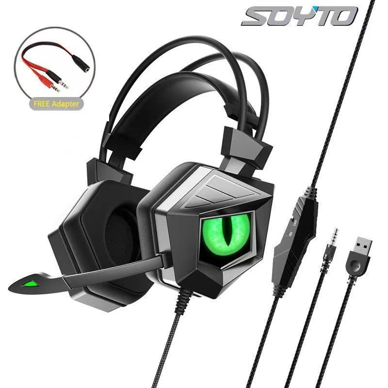 E-Sports Wired Headset Desktop Computer Game Notebook Auditory Discrimination With Microphone_voghion.com