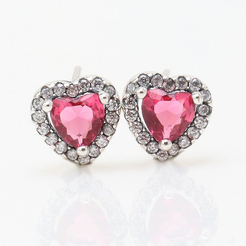 Damsmycken Ädla Hjärtörhängen Modeartiklar Retro Röda Hjärtformade Örhängen Kvinnlig Överraskningspresent_voghion.com