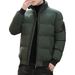Winterjacke für Herren, dick, lässig, kurz, kältebeständig, Daunen-Baumwollmantel, warm, leicht, einfarbig, Parka_voghion.com