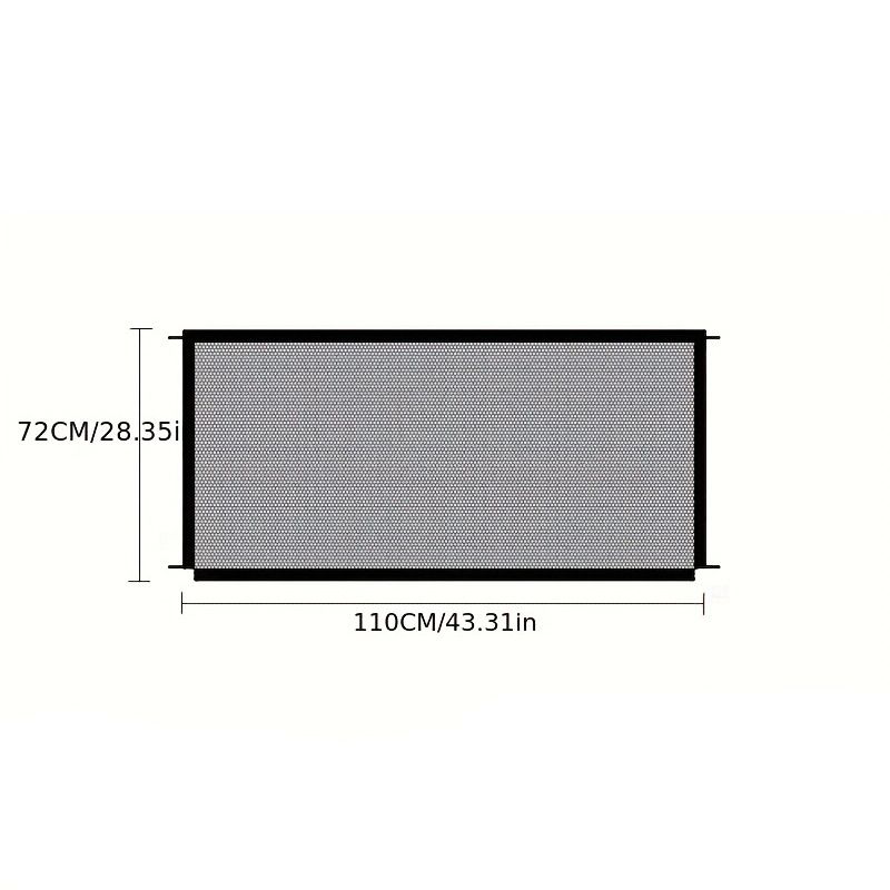 Rideaux anti-chien barrière de sécurité pliante salon filet de blocage_voghion.com