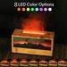 Luftbefeuchter mit Acryl-Kaminoptik und Fernbedienung – 150 ml Ultraschall-Aroma-Diffusor, farbwechselnde LED-Flamme, 5 V USB-Stromversorgung für Zuhause und Büro_voghion.com