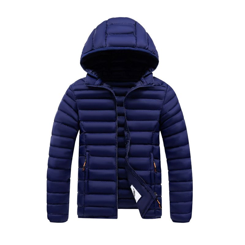 Winter Slim Fit Lightweight Quilted Jacket With Detachable Hood, Warm & Stylish, Multiple Colors (White, Khaki, Red, Blue, Black) For Men & Women​_voghion.com