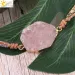 Charm CSJA Natural Stone Bracelet Pink Quartz Leather Wrap Bracelets for Women Rose Gems Crystal Beads Bohemia Jewelry 5_voghion.com