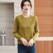 【 Cashmere Family】 Maglione corto in lana con cappuccio e scollo rotondo per donne di mezza età con temperamento da mamma lavorato a maglia_voghion.com