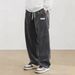 Ouma Herren Neue Cord Kurzarm Casual High Street Trendy Marke Gerade Lange Hosen Mode_voghion.com