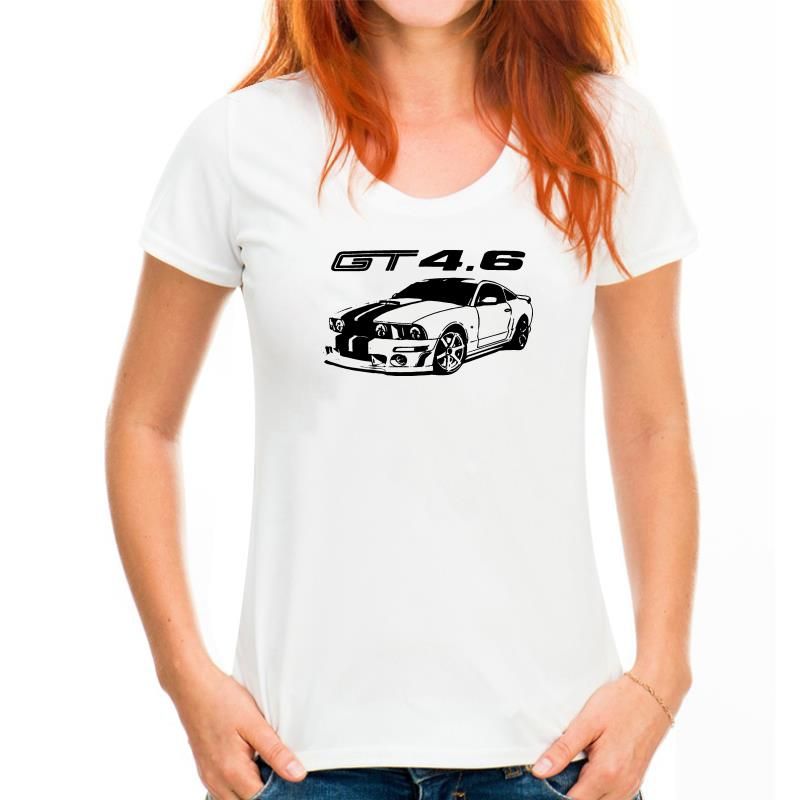 Mustang Gt 4.6 Silhouette Custom Art Soft T-Shirt Multi Faarwen Shelby Moud Männer Hemd Männer Summer Casual Fëscherei T_voghion.com