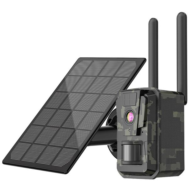 4G HD 2K Hunting Solar Camera Built-in SIM Card US EU Version Ultra Clear Night Vision Two-way Voice_voghion.com