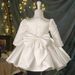 Elegant Princess Flower Girl Dress For Girls – White Short Sleeve Formal Gown For Weddings, Birthday Parties & Piano Recitals (80-130cm)_voghion.com