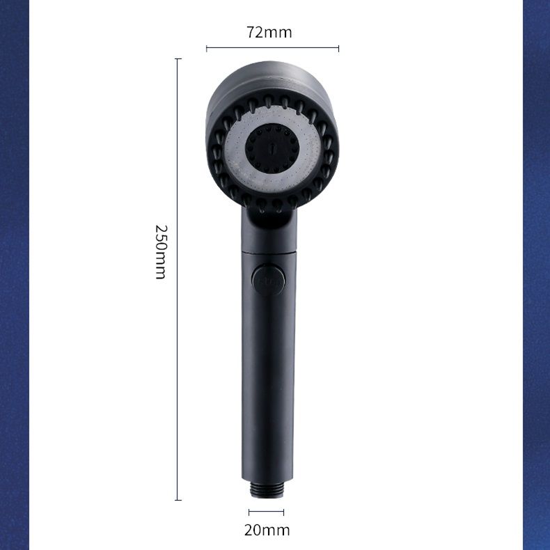 High Pressurized Filter Shower Head 3-mode Adjustable Spray With Massage Brush Rain Faucet Bathroom Accessories_voghion.com