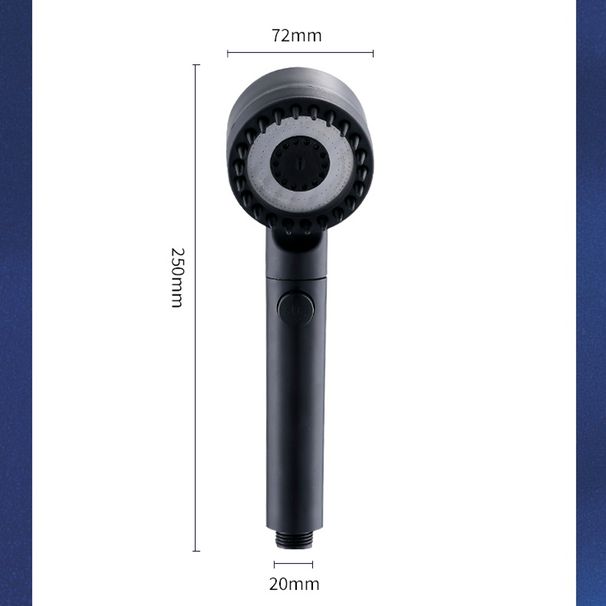 High Pressurized Filter Shower Head 3-mode Adjustable Spray With Massage Brush Rain Faucet Bathroom Accessories_voghion.com