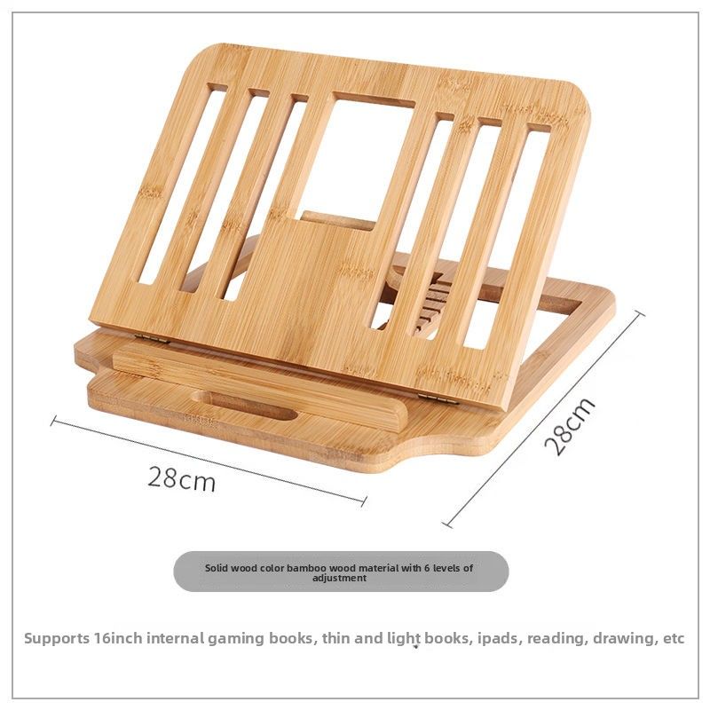 Desktop Laptop Holder Heightening Cooling Rack Solid Wood Foldable Portable IPad Tablet Mini Stand_voghion.com