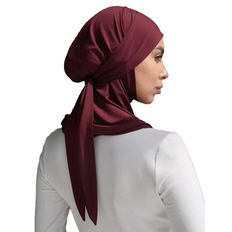 Sciarpa e foulard multifunzionale per la testa - Copricapo per capelli di modestia per donna | Poliestere leggero | Tinta unita (bianco/nero/blu navy/altro) | Taglia unica_voghion.com