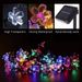 Solar Cherry Blossom Light String LED Peach Blossom Decorative Light Christmas Holiday Garden Courtyard Transparent Flower Small Colored Light Belt_voghion.com
