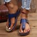 Schicke Damen Wedges Retro Flip-Flops Strand Hausschuhe_voghion.com