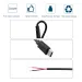 5V 3A Single To 2 Pin Bare Wire Open End 24AWG Male Pigtail Cable Cord DIY For USB C Equipment Installed 0.3/1M_voghion.com