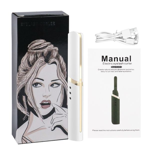 Electric Heating Curling Clip Rechargeable Portable Eyelash Curler_voghion.com