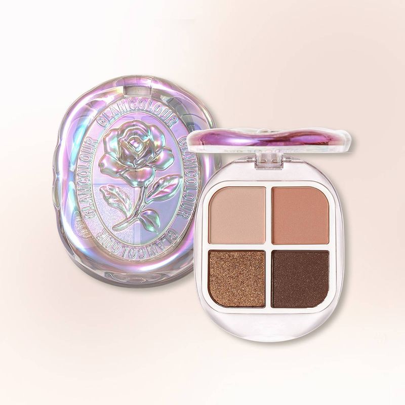GlamColour Fire Paint Colors Shimmer Matte Eyeshadow Palette Metalic Smoky Pigmentat Eyeshadow Palette Cosmetic Makeup Palette_voghion.com