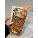 Custodia personalizzata con stampa leopardata a forma di coniglietto di peluche per iPhone 16 Pro Max, Apple 15 e 14._voghion.com