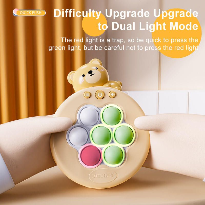 Jogo de Empurrar Rápido para Crianças: Diversão com o Jogo de Acertar a Toupeira, Estimula o Foco Lógico e Relaxa ao Apertar a Bolha. Brinquedo Infantil._voghion.com