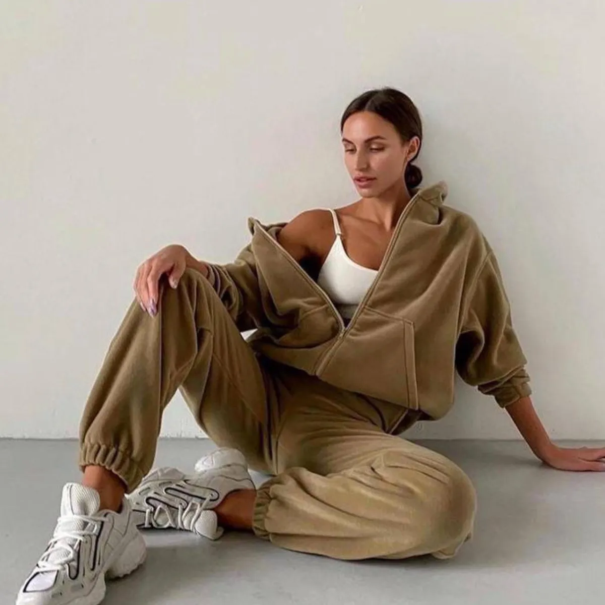 Women's Clothing new fashion sports and leisure sweatshirt suit_voghion.com