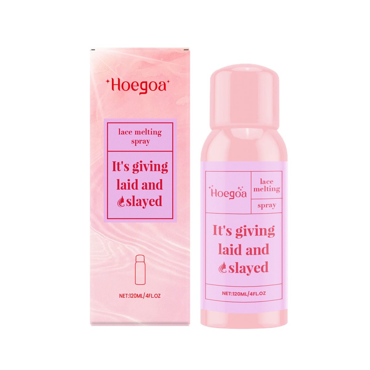 Hoegoa Adhesive Wig Lace Setting Invisible Adhesion Lightweight Refreshing Care Spray_voghion.com