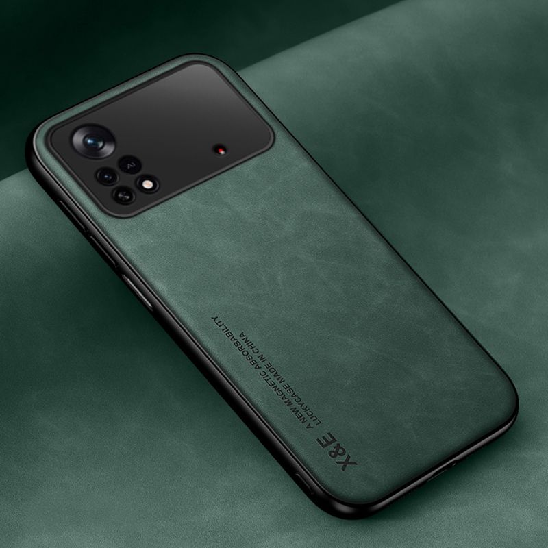 Luxus Ledertasche für Xiaomi Poco F3 F4 GT F2 M3 M4 Pro 5G 4G Abdeckung Matte Silikon Telefonhülle für Poco X3 NFC X3 GT X4_voghion.com