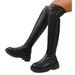 Women's thigh-high boots Platform boots over the knee slim high elastic boots_voghion.com
