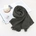 Minimalist wool scarf for women, fashionable autumn and winter solid color pleated elegant scarf, women's high-end shawl_voghion.com