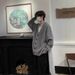 Knitted Cardigan Jacket For Men, Autumn And Winter, Lazy V-Neck Sweater, Oversize Korean Style, Loose Top_voghion.com
