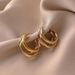 Light Luxury Gold High-End Earrings For Women 2024 New Pearl Studs Silver Needle Niche Design Metal Ear Jewelry_voghion.com