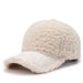 Cappello da donna autunno e inverno berretto da baseball moda semplice berretto invernale casual da esterno in lana di agnello tutto-fiammifero maschile_voghion.com
