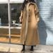 Oversized Wool Blend Trench Coat For Women – Longline Winter Pea Coat With Belted Waist, Thickened Lining For Subzero Days (Stone White/Camel/Black)_voghion.com