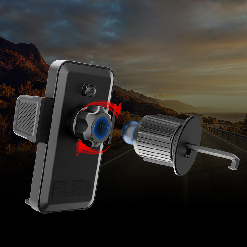 Auto-Handyhalterung blockiert nicht den Luftauslass mit Hakenhalterung Autonavigator Klimaanlagenanschluss feste Saugnapfhalterung_voghion.com