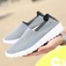 Sneakers estive da uomo, nere, intrecciate, da spiaggia, morbide, leggere, sportive, casual, traforate, traspiranti, slip-on, da tennis_voghion.com