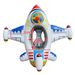 Kids Airplane Inflatable Swim Ring Thickened PVC Pool Float With Anti-Tip Design & Steering Wheel (Includes Repair Kit & Hand Pump)_voghion.com