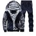 Männerkleeder Wanter plus Fleece Kapuzenjacke zwee Sätz vu Casual Sports grenziwwerschreidend Camouflage Langärmjacke Kapuzenjacke_voghion.com