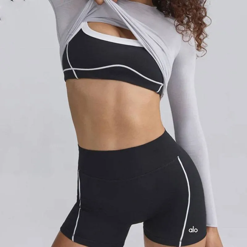 Women's clothing seamed beautiful back bra hip-lifting peach hip yoga pants fitness sports fitness pants suit women_voghion.com