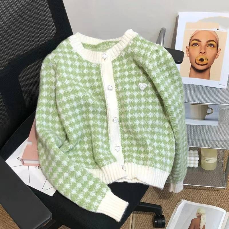 Women's Clothing Knitted Jacket Short Sweater Cardigan For Outer Wear_voghion.com