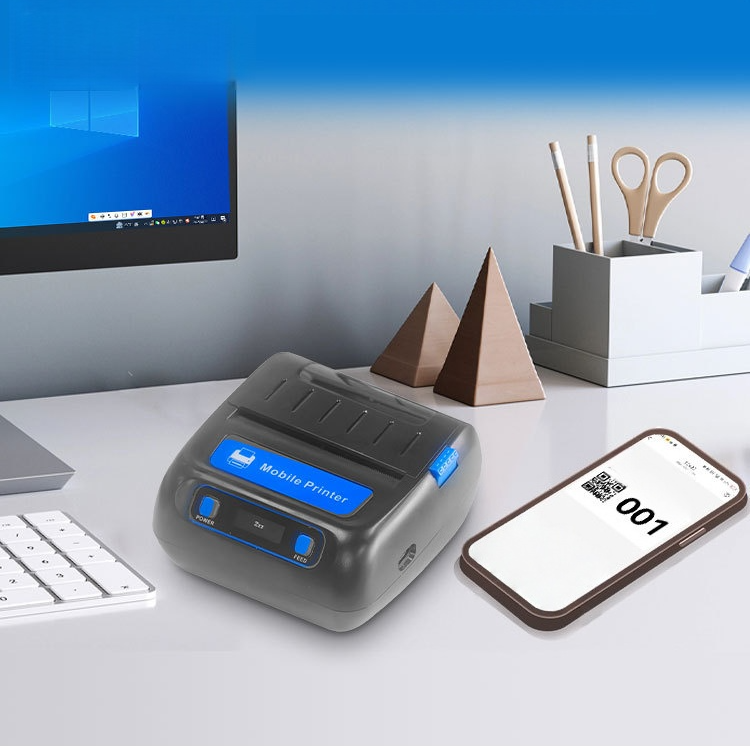 Portable 80mm Thermal Label Printer For Shipping & Receipts - Bluetooth Mini Printer - Compact & Rechargeable (MP-805)_voghion.com
