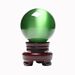 Classic Green Cat's Eye Crystal Ball Decorative Item For Home Or Office Use, Promoting Overall Health._voghion.com