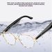Smart AI Translation Glasses - Bluetooth Calls, Music, Waterproof & Multi-Language Support For Travel & Sports (Black/Gold Edition)_voghion.com