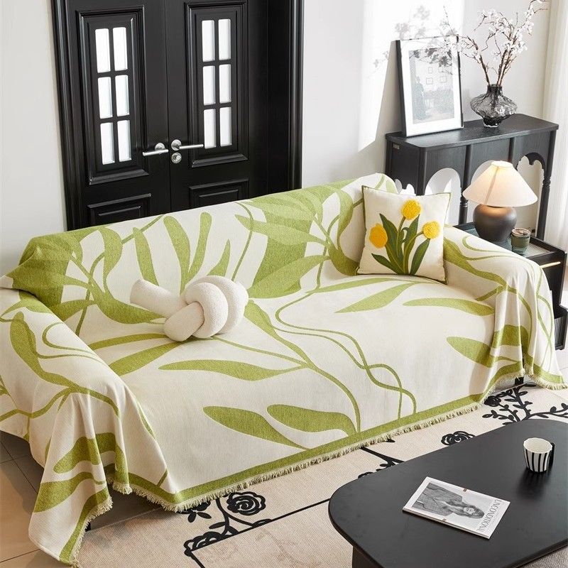 Abstract Geometric Chenille Sofa Cover - Modern Thickened Slipcover (Non-Slip Full Coverage Premium Textured Fabric)​​_voghion.com