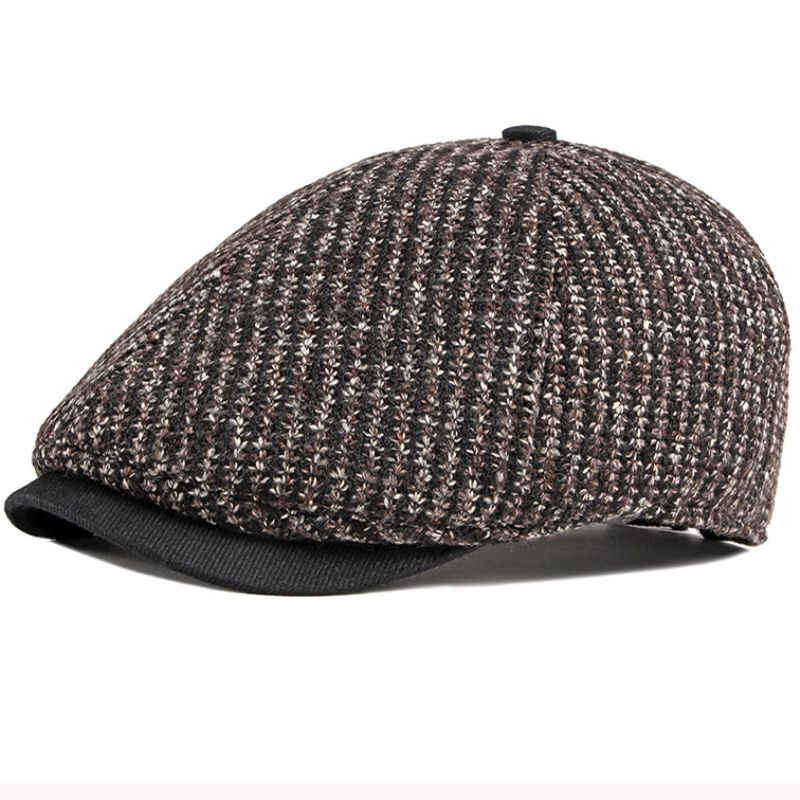 New Arrivals HT2869 Berets New Autumn Winter Men Women 6 Panels Octagonal Cap Artist Painter Retro Knitted Hat Beret Caps_voghion.com